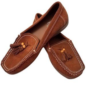 Oh Deer! Brown Suede Tassel Loafers